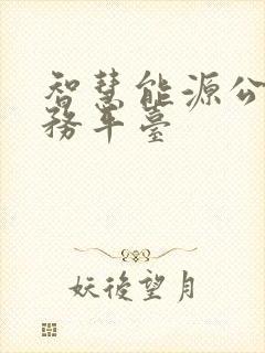 智慧能源公共服务平台