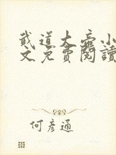 武道大帝小说全文免费阅读正版