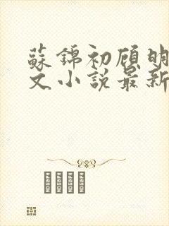 苏锦初顾明琛全文小说最新章节更新