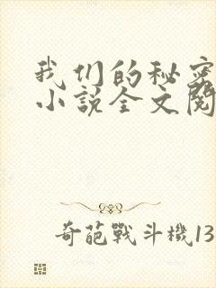 我们的秘密原著小说全文阅读