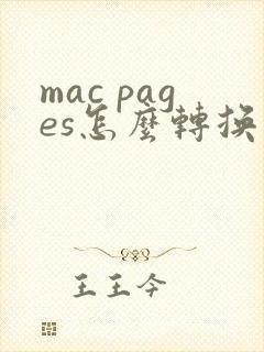 mac pages怎么转换成word