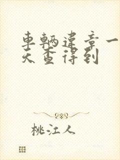 车辆违章一般几天查得到