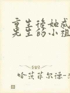 重生后她成了宋先生的小祖宗下载全本