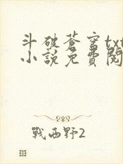 斗破苍穹txt小说免费阅读全文