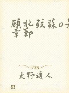 顾北弦苏o最新章节