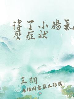 得了小肠气有什么症状