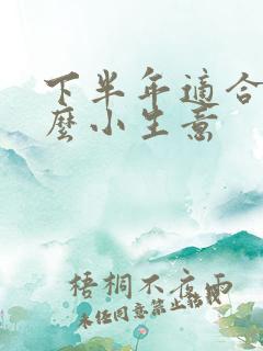 下半年适合做什么小生意