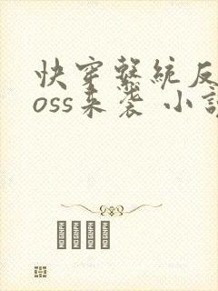 快穿系统反派boss来袭 小说