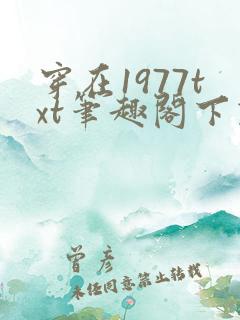 穿在1977txt笔趣阁下载