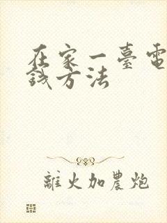 在家一台电脑挣钱方法