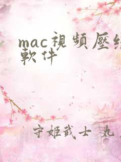 mac视频压缩软件