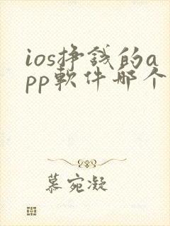 ios挣钱的app软件哪个好