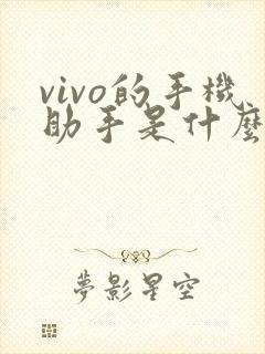 vivo的手机助手是什么