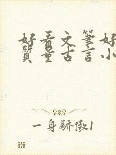 好看文笔好的高质量古言小说