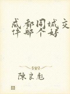 成都同城交友软件哪个好