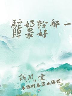 驼奶粉哪一个品牌最好