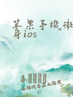 苹果手机微信分身ios