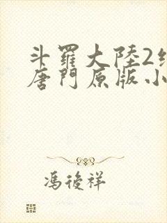 斗罗大陆2绝世唐门原版小说