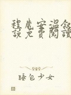 程岁安温叙言小说免费阅读最新章节