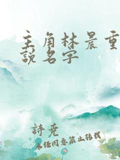 主角林晨重生小说名字