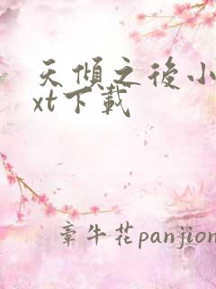 天倾之后小说txt下载