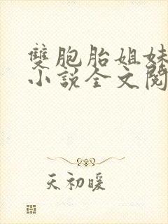 双胞胎姐妹换夫小说全文阅读