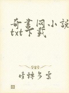 奇书网小说免费txt下载