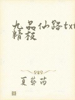 九品仙路txt精校