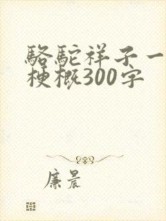 骆驼祥子一二章梗概300字