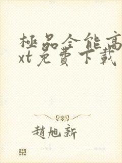 极品全能高手txt免费下载