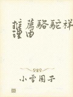 推荐骆驼祥子的理由