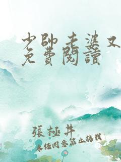 少帅老婆又跑了免费阅读