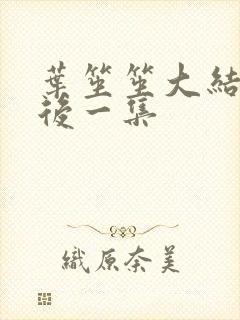 叶笙笙大结局最后一集