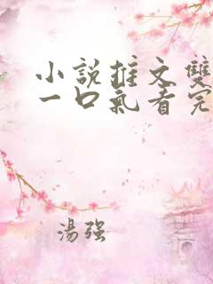 小说推文双男主一口气看完系列已完结