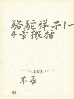 骆驼祥子1~24章概括