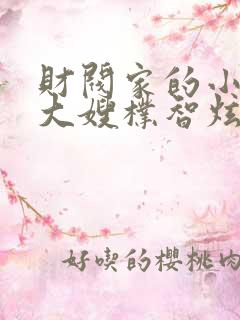 财阀家的小儿子大嫂朴智炫