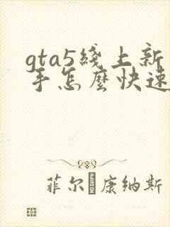 gta5线上新手怎么快速赚钱