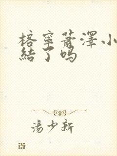 榕宁萧泽小说完结了吗