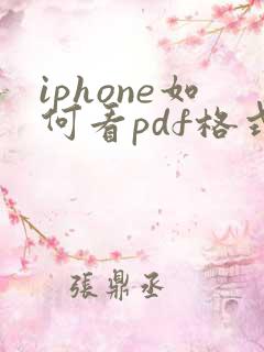 iphone如何看pdf格式的书
