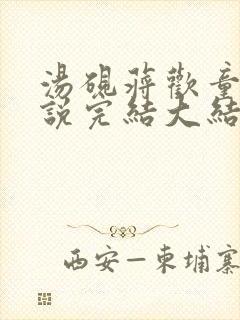 汤砚蒋欢童意小说完结大结局免费阅读