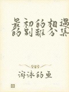 最初的相遇最后的别离分集剧情介绍