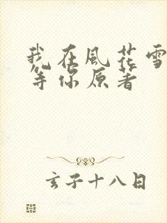 我在风花雪月里等你原著