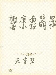 谢康南裴思凝原著小说叫什么