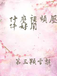 什么视频压缩软件好用