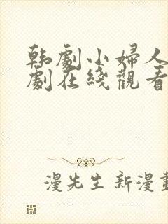 韩剧小妇人电视剧在线观看免费高清