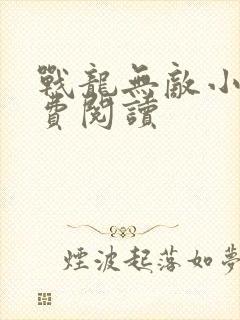 战龙无敌小说免费阅读