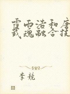 霍雨浩和唐舞桐武魂融合技