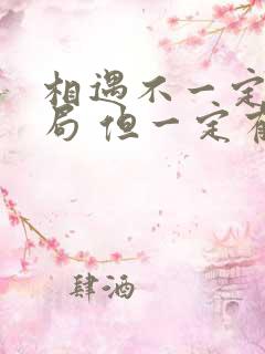 相遇不一定有结局 但一定有意义