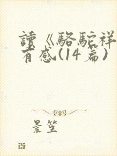 读《骆驼祥子》有感(14篇)