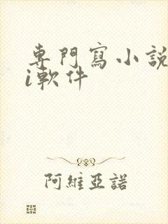 专门写小说的ai软件